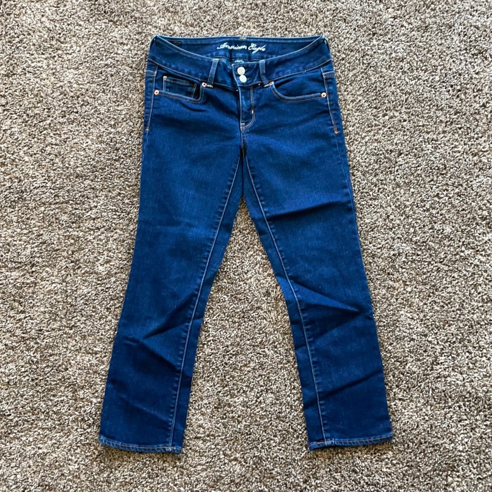 American Eagle blue jean Artist Capri